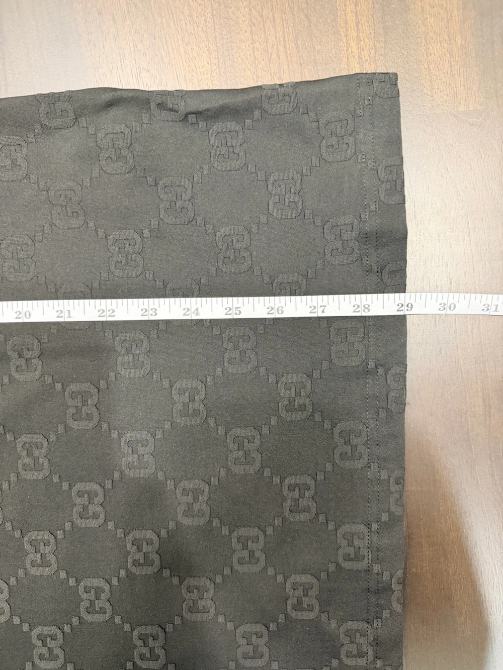Gucci Black Tee and Shorts with Brown Logo-Trim